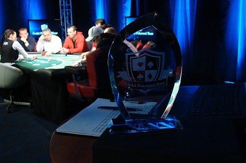 skleněná trofej